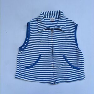 united colors if benetton sleeveless striped Women top size Medium